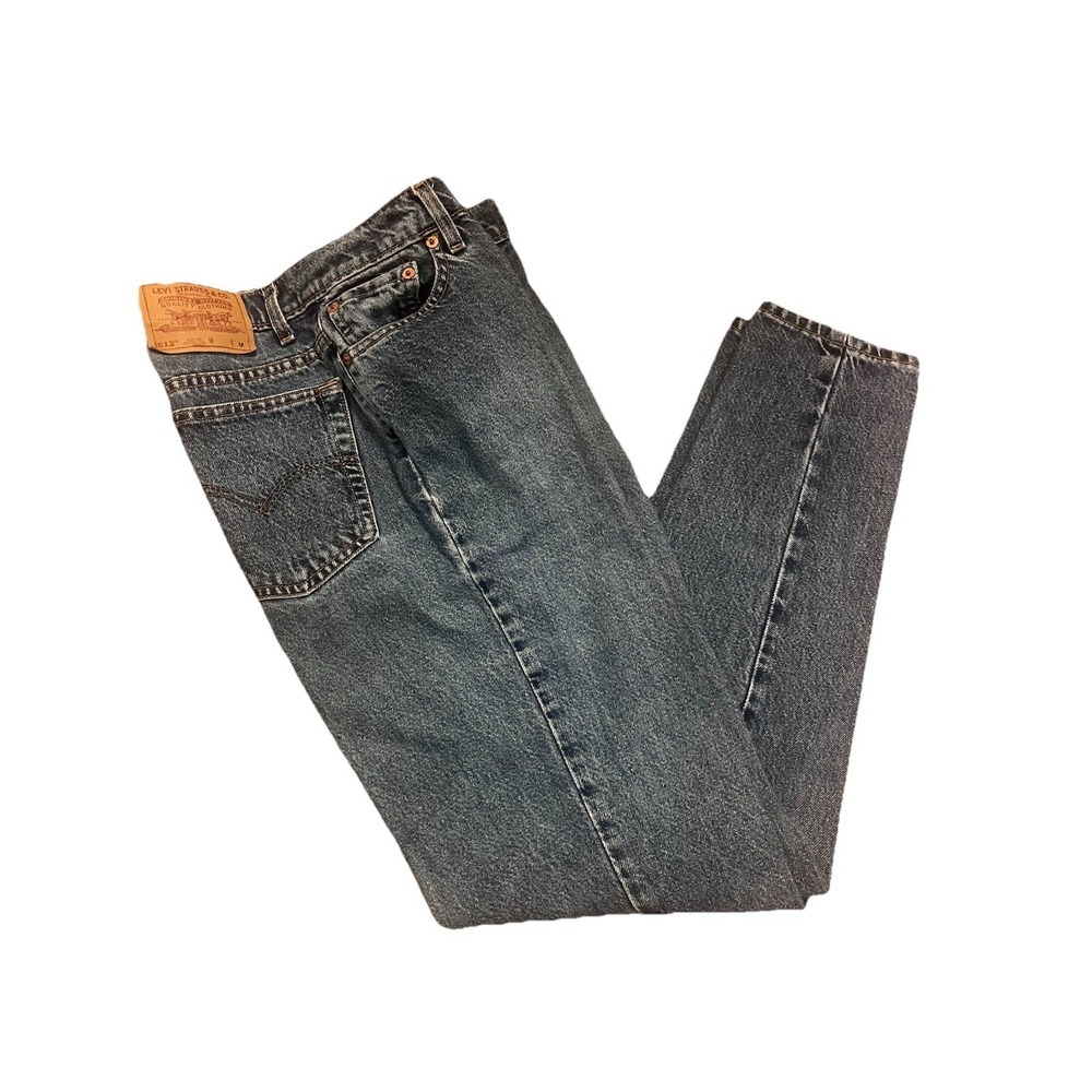 Vintage Levi's 512 Jeans Women Sz 11 Slim Fit 27x30 Tapered Leg 90s Med Wash USA
